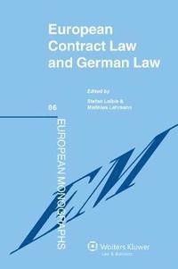 bokomslag European Contract Law and German Law