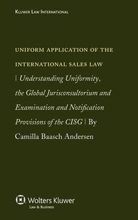 bokomslag Uniform Application of the Int'l Sales Law