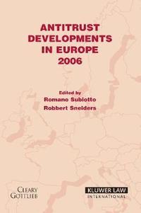 bokomslag Antitrust Developments in Europe