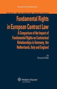 bokomslag Fundamental Rights in European Contract Law