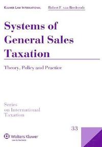 bokomslag Systems of General Sales Taxation
