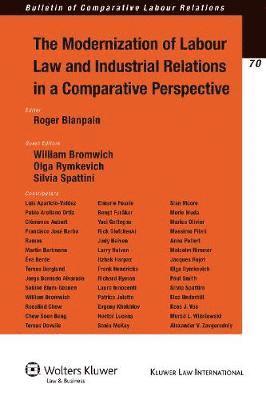 The Modernization of Labour Law and Industrial Relations in a Comparative Perspective 1