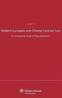 bokomslag Modern European and Chinese Contract Law