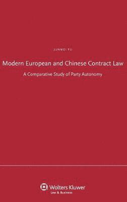 bokomslag Modern European and Chinese Contract Law