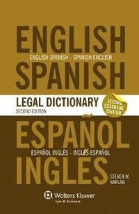 bokomslag Essential English/Spanish and Spanish/English Legal Dictionary