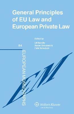 bokomslag General Principles of EU Law and European Private Law