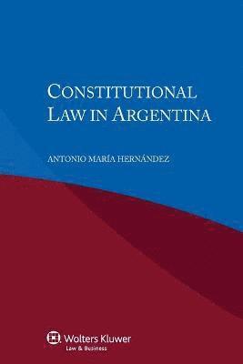 bokomslag Constitutional Law in Argentina