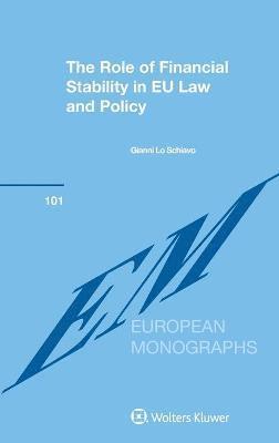 Gianni Lo Schiavo - Role of Financial Stability in EU Law and Policy, Inbunden