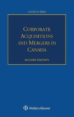 bokomslag Corporate Acquisitions and Mergers in Canada