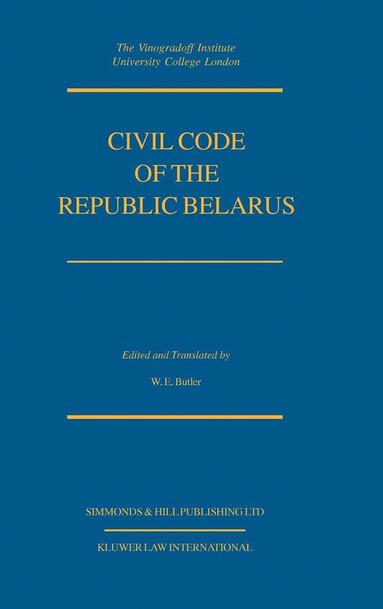 bokomslag Civil Code Of The Republic Belarus