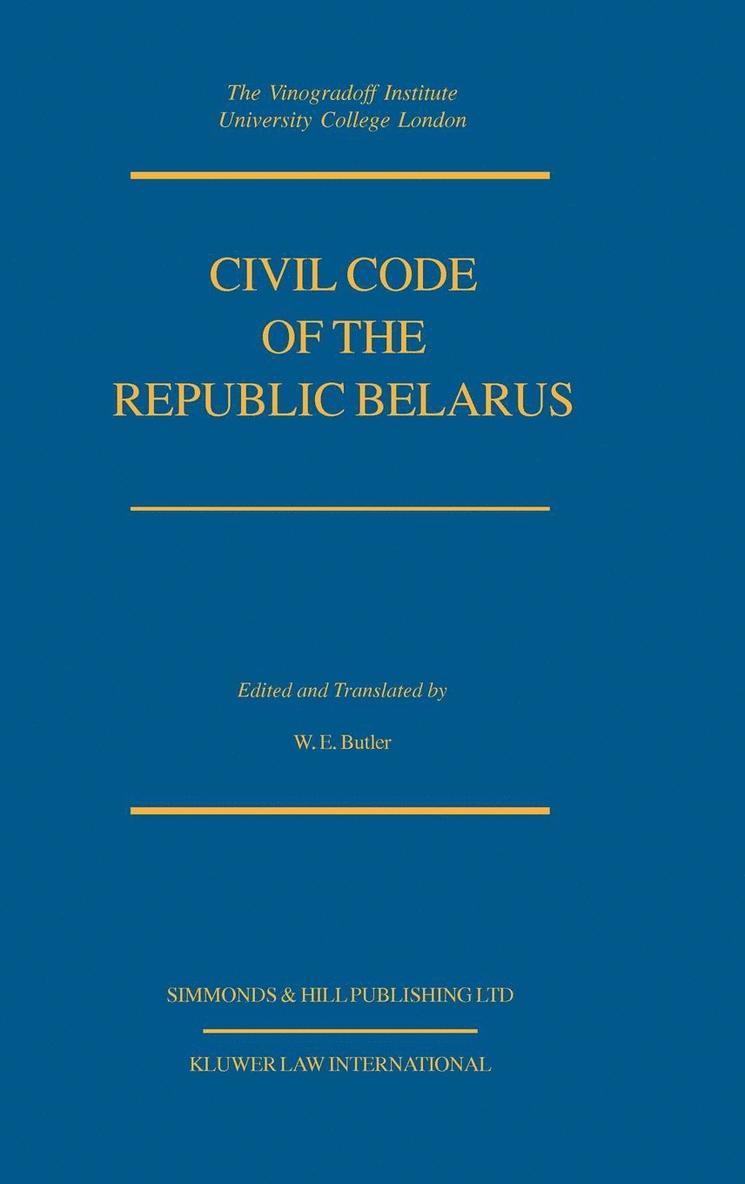 Civil Code Of The Republic Belarus 1