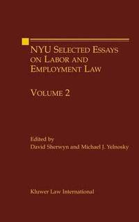 bokomslag NYU Selected Essays on Labor and Employment Law