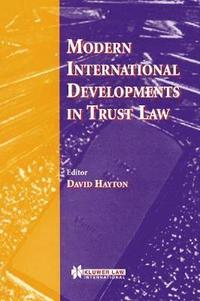 bokomslag Modern International Developments in Trust Law