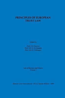bokomslag Principles of European Trust Law