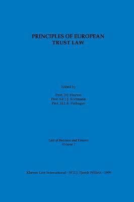 bokomslag Principles of European Trust Law