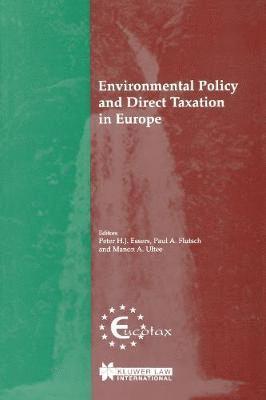 Environmental Policy and Direct Taxation in Europe 1