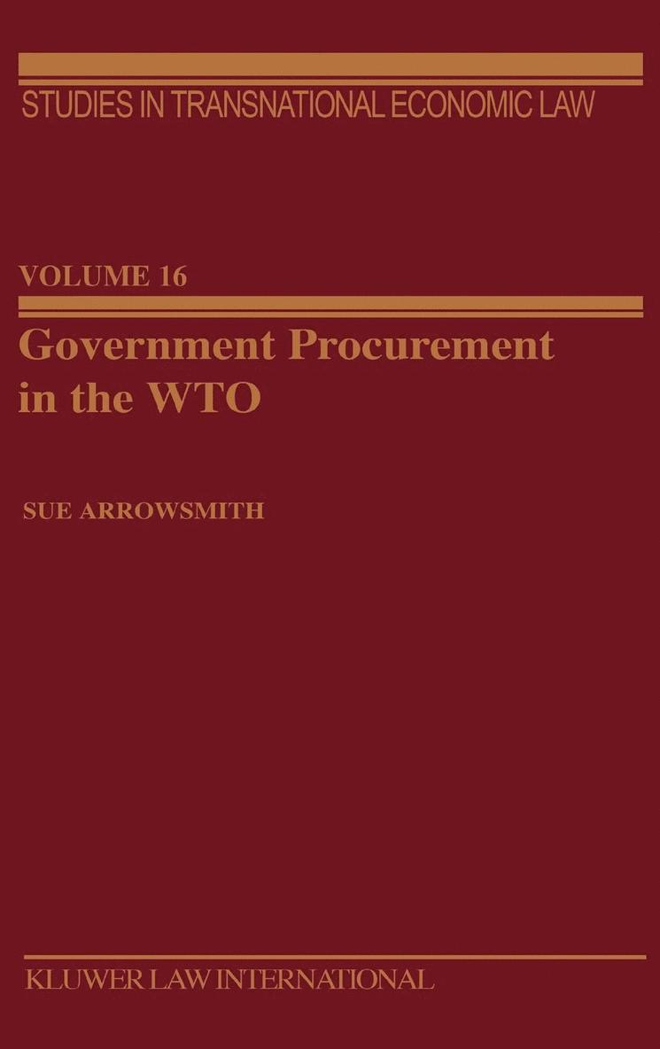 Government Procurement in the WTO 1