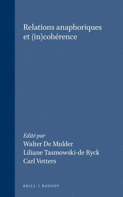 bokomslag Relations Anaphoriques Et (In)Cohérence