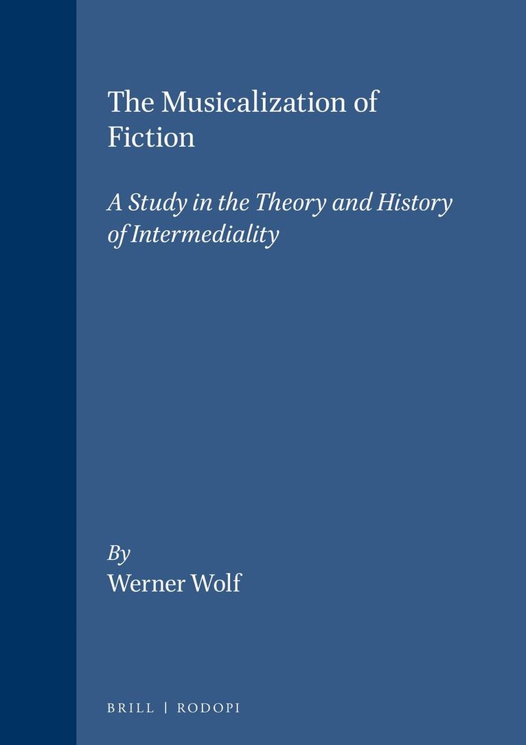 Werner Wolf - Musicalization of Fiction, Häftad