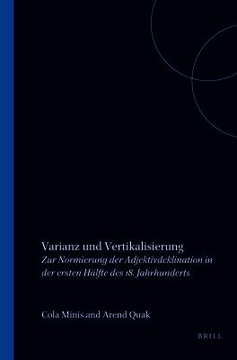 Anja Voeste - Varianz und Vertikalisierung, Häftad