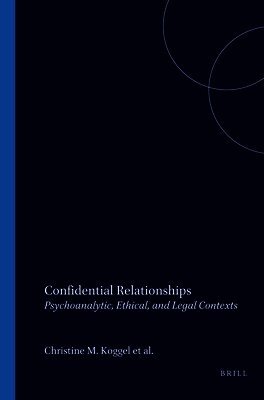 Christine M. Koggel - Confidential Relationships, Häftad