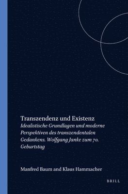 bokomslag Transzendenz und Existenz