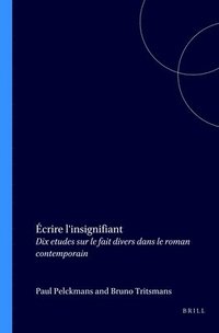 bokomslag Écrire l'insignifiant