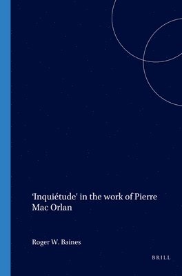 bokomslag 'Inquiétude' in the work of Pierre Mac Orlan
