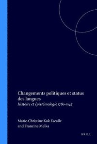 bokomslag Changements politiques et status des langues