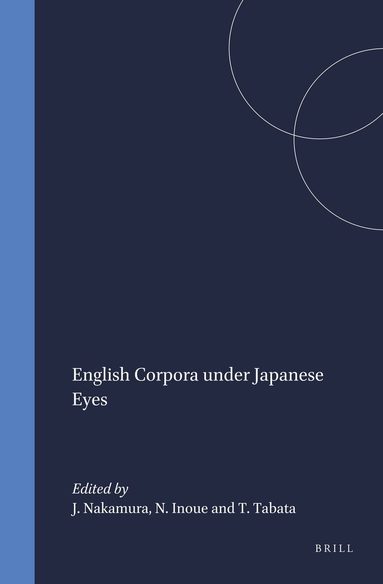 Junsaku Nakamura - English Corpora under Japanese Eyes, Inbunden