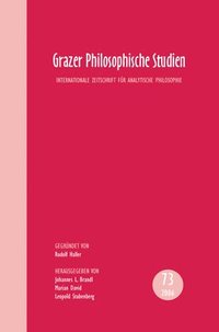 bokomslag Grazer Philosophische Studien