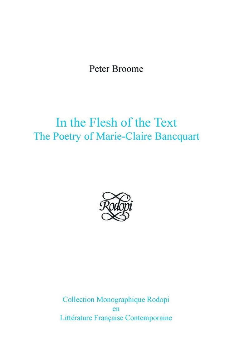 In the Flesh of the Text