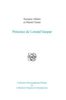 bokomslag Présence de Lorand Gaspar