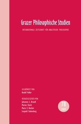 bokomslag Grazer Philosophische Studien. Band 78