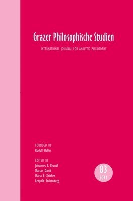 bokomslag Grazer Philosophische Studien, Vol. 83 - 2011