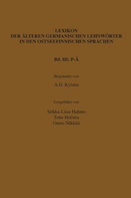bokomslag Lexikon der älteren germanischen Lehnwörter in den ostseefinnischen Sprachen, Band III