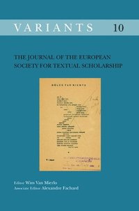 bokomslag Journal of the European Society for Textual Scholarship