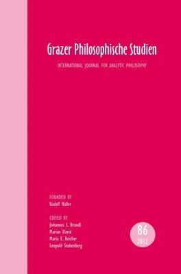 bokomslag Grazer Philosophische Studien, Vol. 86 - 2012