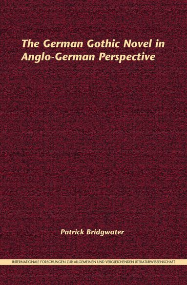 Patrick Bridgwater - German Gothic Novel in Anglo-German Perspective, Inbunden