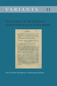 bokomslag The Journal of the European Society for Textual Scholarship