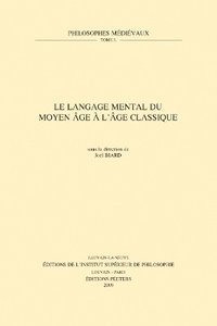 bokomslag Le Langage mental du Moyen Âge à l'Âge classique