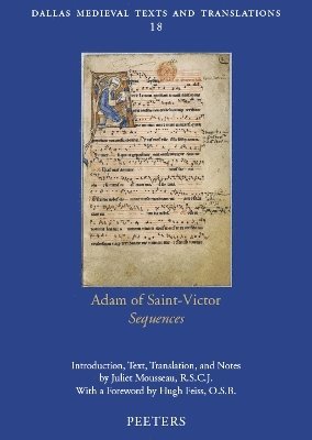 J. Mousseau - Adam of Saint-Victor, Sequences, Häftad