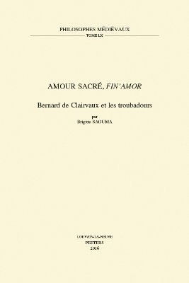 B. Saouma - Amour sacré, fin'amor, Häftad