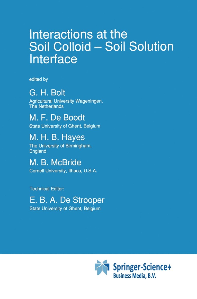 Interactions at the Soil Colloid 1