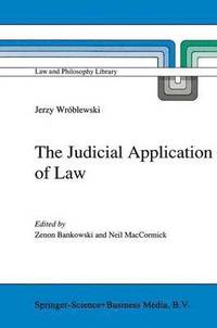 bokomslag The Judicial Application of Law