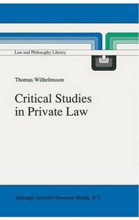 bokomslag Critical Studies in Private Law