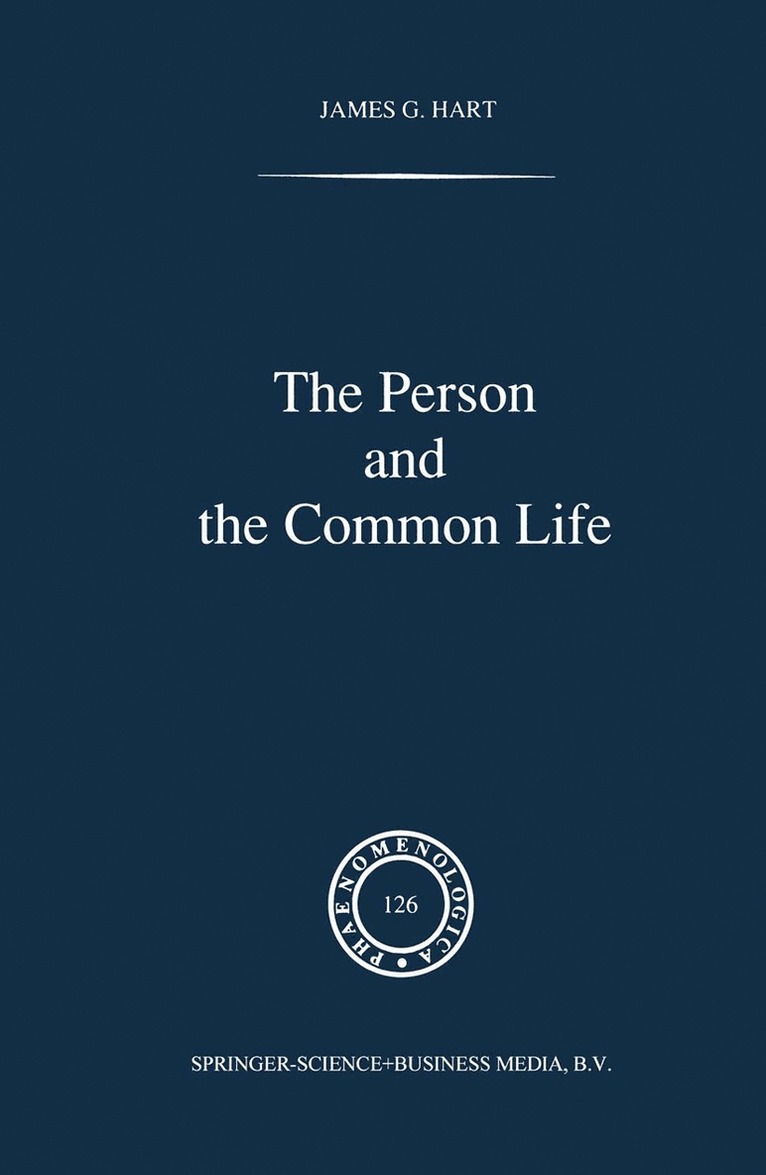 The Person and the Common Life 1