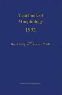 bokomslag Yearbook of Morphology 1992