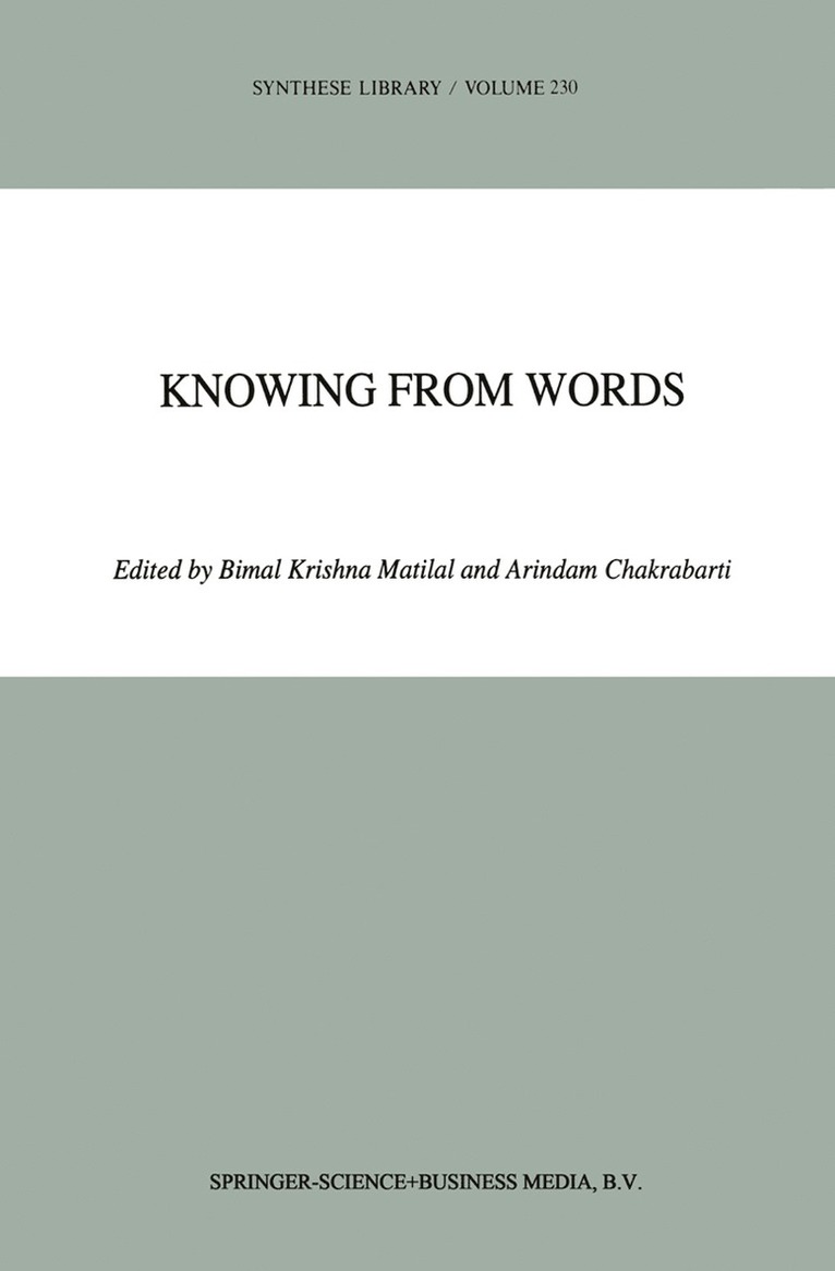 Knowing from Words 1