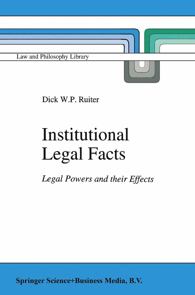 D.W. Ruiter, D. W. Ruiter - Institutional Legal Facts, Häftad
